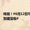 哇哦！#6月12日可以见到福宝啦#