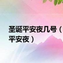 圣诞平安夜几号（圣诞平安夜）