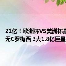 21亿!欧洲杯VS美洲杯最贵阵:无C罗梅西 3大1.8亿巨星领衔