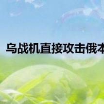 乌战机直接攻击俄本土