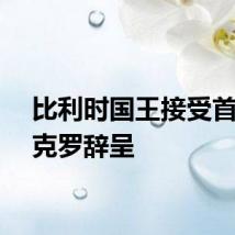 比利时国王接受首相德克罗辞呈