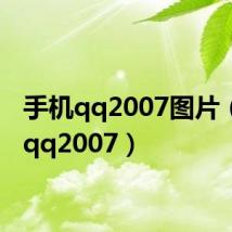 手机qq2007图片(手机qq2007)