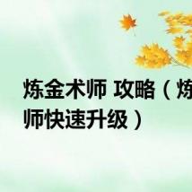炼金术师 攻略(炼金术师快速升级)