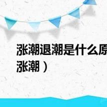涨潮退潮是什么原理(涨潮)