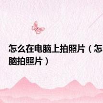 怎么在电脑上拍照片(怎么用电脑拍照片)