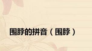 围脖的拼音（围脖）