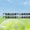 广东佛山社保个人查询官网电话（广东佛山社保个人查询官网）