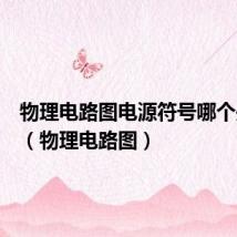 物理电路图电源符号哪个是正极(物理电路图)