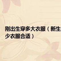 刚出生穿多大衣服（新生儿穿多少衣服合适）