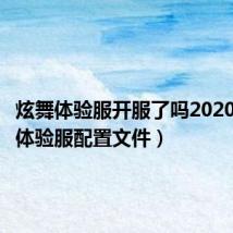 炫舞体验服开服了吗2020(炫舞体验服配置文件)