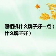 照相机什么牌子好一点(照相机什么牌子好)