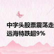 中字头股票震荡走低 中远海特跌超9%