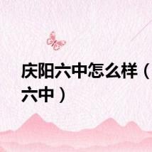 庆阳六中怎么样（庆阳六中）