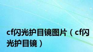 cf闪光护目镜图片（cf闪光护目镜）