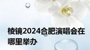 棱镜2024合肥演唱会在哪里举办