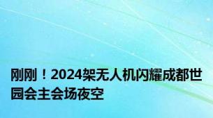 刚刚！2024架无人机闪耀成都世园会主会场夜空