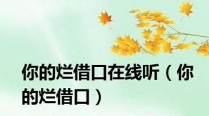 你的烂借口在线听（你的烂借口）