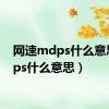 网速mdps什么意思（dps什么意思）