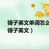 锤子英文单词怎么读（锤子英文）