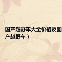 国产越野车大全价格及图片（国产越野车）
