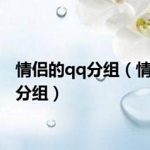 情侣的qq分组（情侣qq分组）