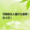 可恶的女人是什么意思（可恶的女人们）