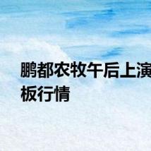 鹏都农牧午后上演地天板行情