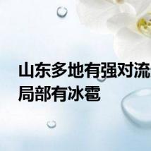 山东多地有强对流天气 局部有冰雹