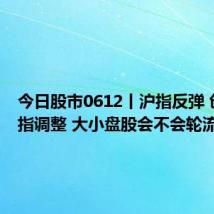 今日股市0612丨沪指反弹 创业板指调整 大小盘股会不会轮流上涨?