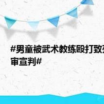 #男童被武术教练殴打致死案一审宣判#