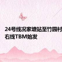 24号线况家塘站至竹园村站区间右线TBM始发