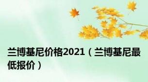 兰博基尼价格2021（兰博基尼最低报价）