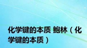 化学键的本质 鲍林（化学键的本质）