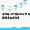 草鱼身卡异物疑似金镯 网友：自带赎金必须放生