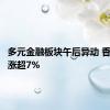 多元金融板块午后异动 香溢融通涨超7%