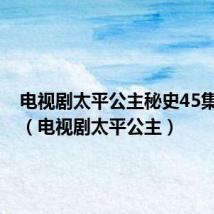 电视剧太平公主秘史45集播放6(电视剧太平公主)