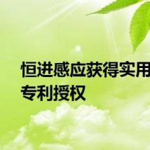 恒进感应获得实用新型专利授权