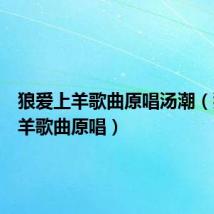 狼爱上羊歌曲原唱汤潮(狼爱上羊歌曲原唱)