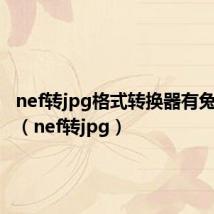 nef转jpg格式转换器有兔费的吗（nef转jpg）
