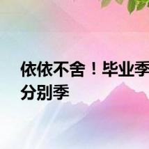依依不舍！毕业季也是分别季