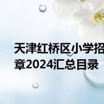 天津红桥区小学招生简章2024汇总目录