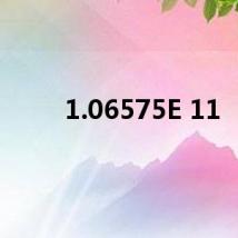1.06575E 11