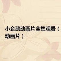 小企鹅动画片全集观看(小企鹅动画片)