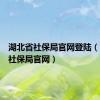 湖北省社保局官网登陆（湖北省社保局官网）