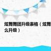 炫舞舞团升级表格（炫舞舞团怎么升级）