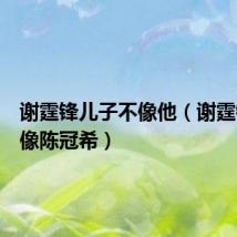 谢霆锋儿子不像他(谢霆锋儿子像陈冠希)