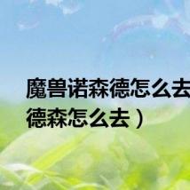 魔兽诺森德怎么去（诺德森怎么去）
