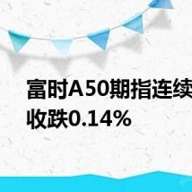 富时A50期指连续夜盘收跌0.14%
