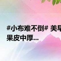 #小布难不倒# 美早樱桃果皮中厚...