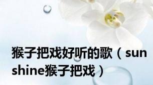 猴子把戏好听的歌（sunshine猴子把戏）